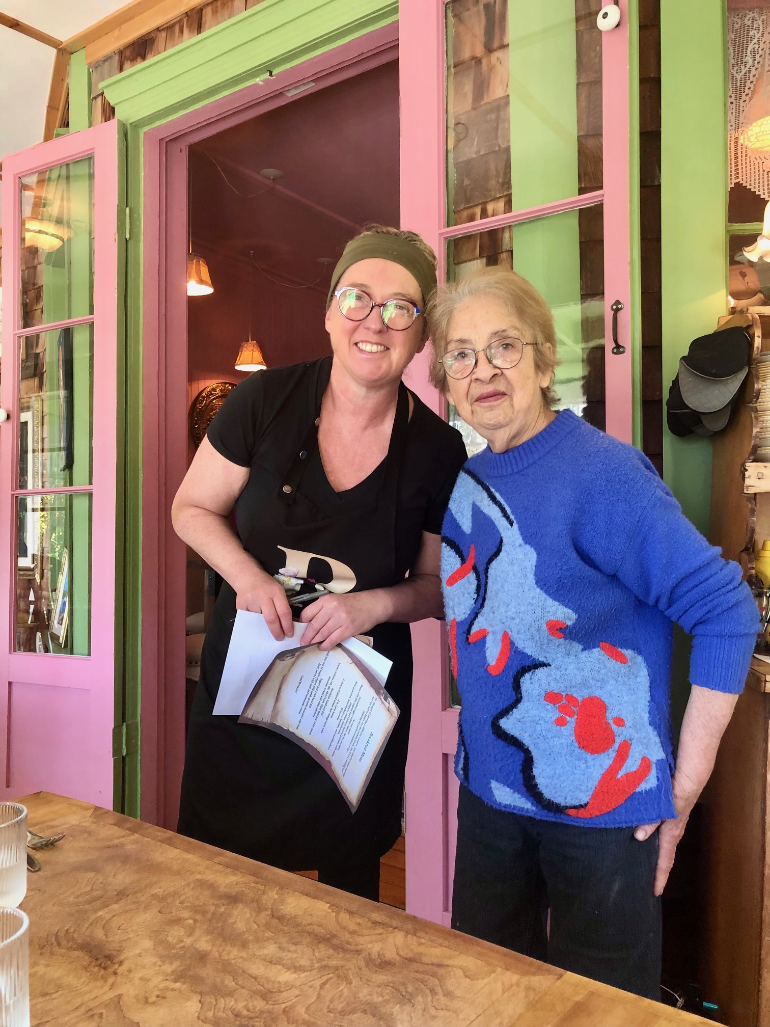 Favorite Murray Bay chefs who often cater local parties as well, the mother daughter team of Patricia and Louise Bellay—the most energetic people you'll ever meet.